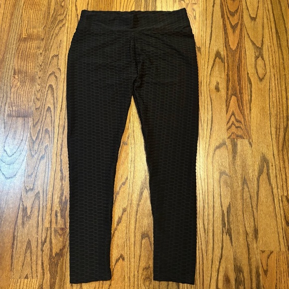 Chic Textured Black and Gray Leggings size 3XL lot of‎ 2 - Picture 5 of 6